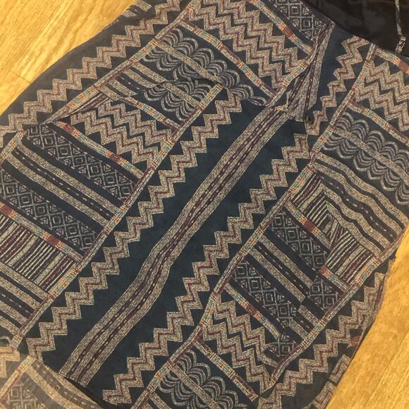 BCBGMaxAzria Aztec Ruffle Spaghetti Strap Slip Dress Size XS - Picture 9 of 14